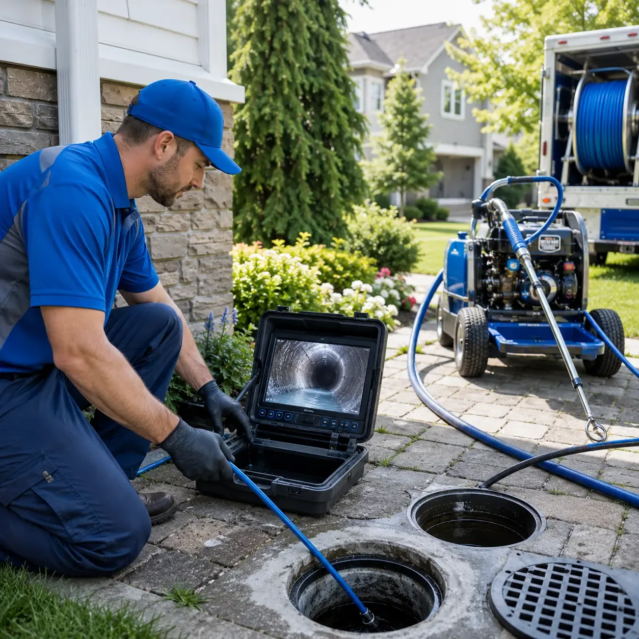 Outdoor drain cleaning professionals serving Riegelsville, PA