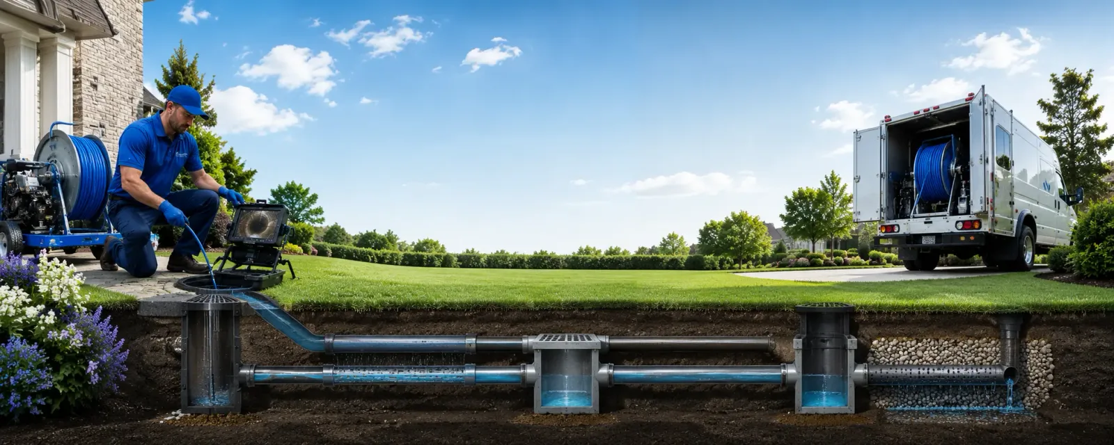 Outdoor drain cleaning information for Riegelsville, PA